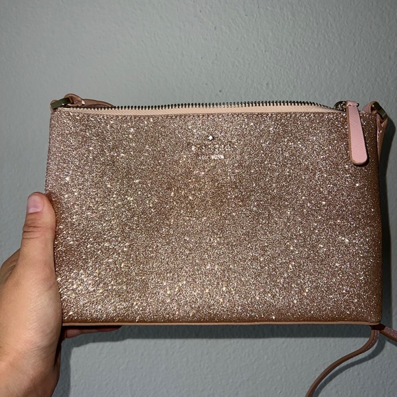 kate spade Bags Rose Gold Glitter Kate Spade Purse Poshmark